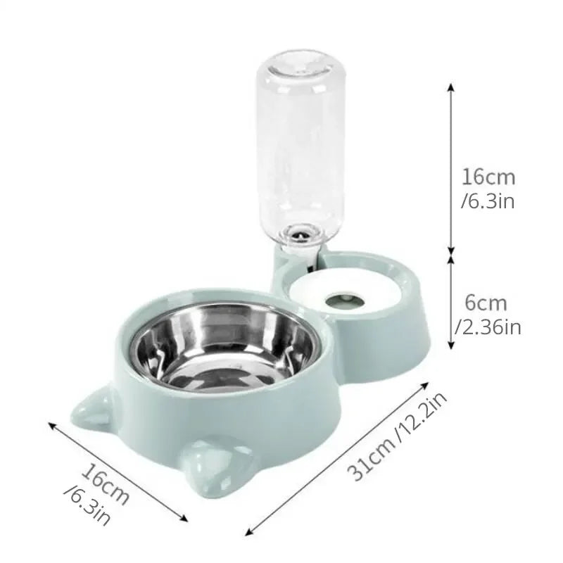 Blue Pet Dog Cat Bowl Fountain Automatic Food Water Feeder Container For Cats Dogs Drinking Pet Articles  cat litter box