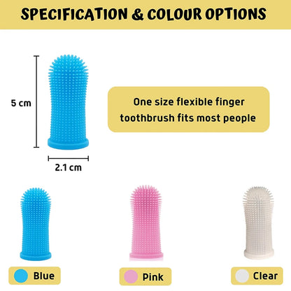 Silicone Tooth Brush (Pet-Friendly Finger Toothbrush)