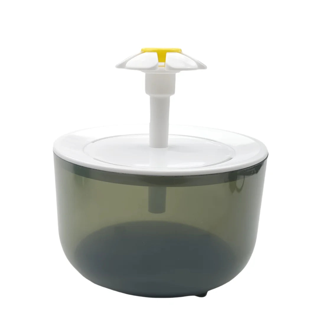 Cat Flower Water Dispenser, Recirculating Pet Water Dispenser, USB Powered, Silent, with Filter Foam for Cats and Small Dogs