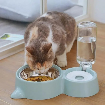 Blue Pet Dog Cat Bowl Fountain Automatic Food Water Feeder Container For Cats Dogs Drinking Pet Articles  cat litter box
