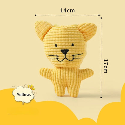 Plush Companion Sleeping Duck Dog Toys for Small Large Dogs Bite Resistant Teeth Grinding Sound Relief Duck Sound Toy