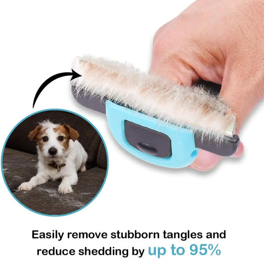 Stainless Steel Pet Dematting Comb for Dogs & Cats - Deshedding Undercoat Rake Brush with Dense Teeth - Professional Grooming To