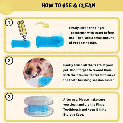 Silicone Tooth Brush (Pet-Friendly Finger Toothbrush)
