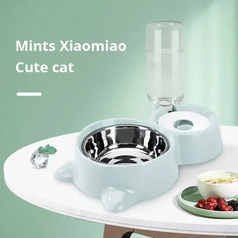 Blue Pet Dog Cat Bowl Fountain Automatic Food Water Feeder Container For Cats Dogs Drinking Pet Articles  cat litter box
