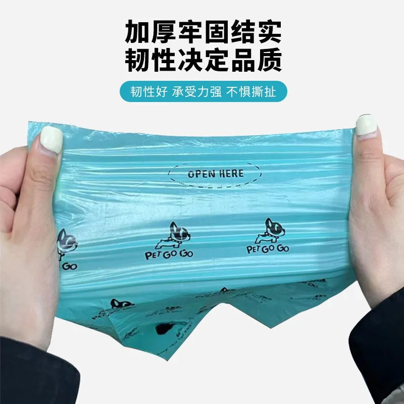 Pet Dog Poop Bag Dispenser with Hanging Hook Portable Travel Garbage Bags Pick Dog Poop Pet Cleaning Equipped with Led Lighting