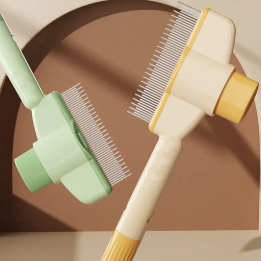 Dog Comb Pet Hair Remover One Button Dogs Brush Self-cleaning Cat Brush Massage Combs for Dog Grooming Brushes for Pet Products