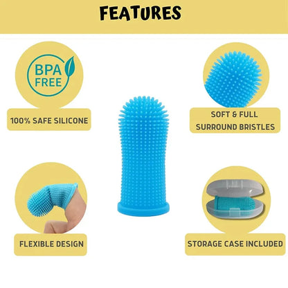 Silicone Tooth Brush (Pet-Friendly Finger Toothbrush)