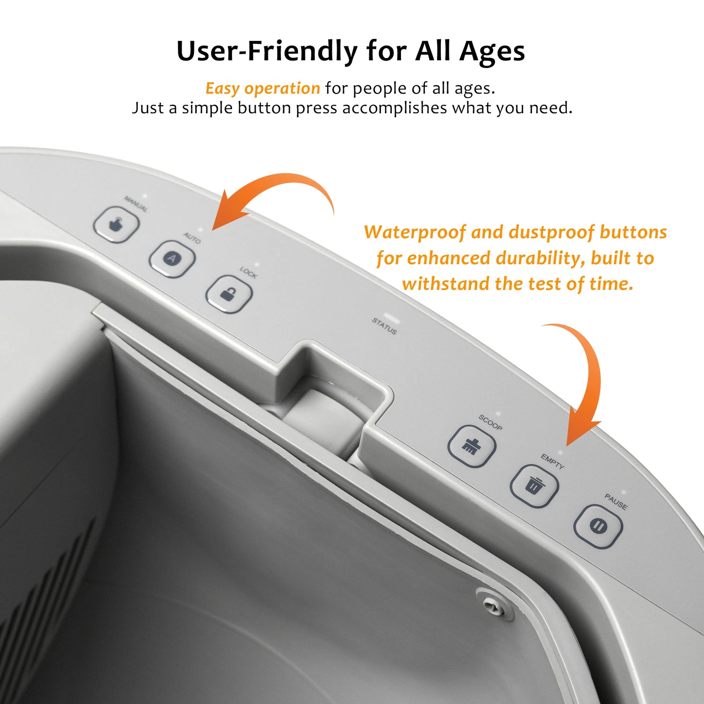 Self-Cleaning Cat Litter Box Open-Top Design with Advanced Safety Sensors Extra Large Capacity for Multi-Cat Homes Hassle-Free