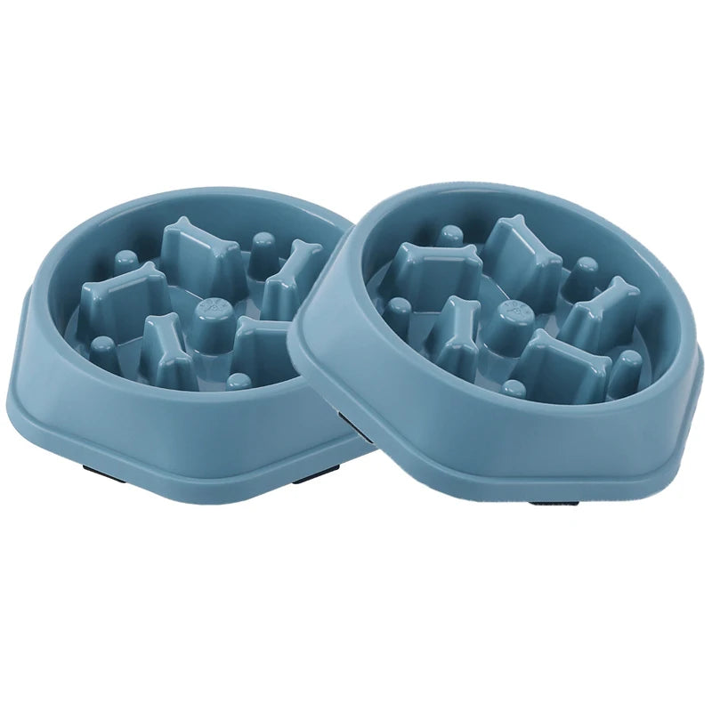 Slow Feeder Dog Bowl Anti-choking Puppy Food Bowl Anti-slip Pet Slow Eating Dog Dishes Puzzle Feeders for Dogs Small Medium