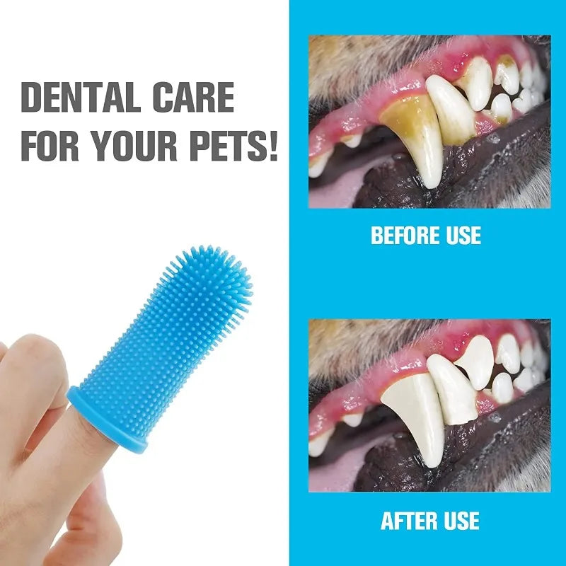 Silicone Tooth Brush (Pet-Friendly Finger Toothbrush)