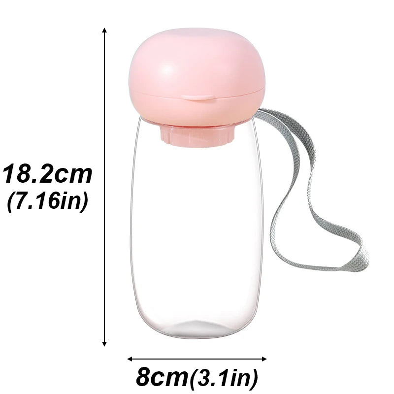 300/550ml Portable Food Grade Material Dog Cat Travel Pet Water Cup Feeding With Lanyard For Small Medium Cats Dogs Pet Supplies